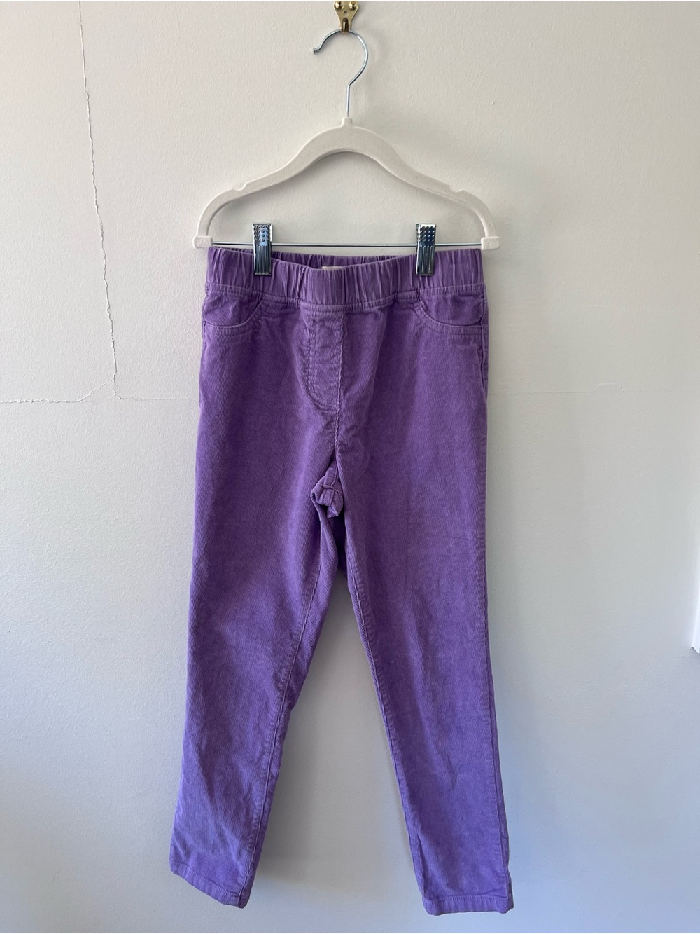 Mini Boden | Purple Courduroy Pull-On Pants | 8-9